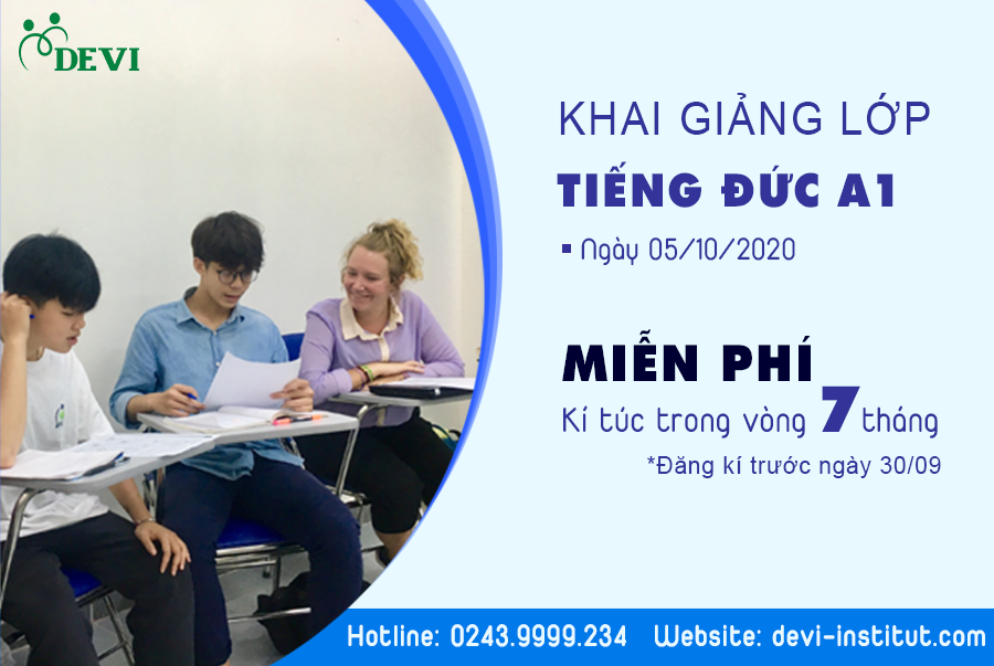 Lịch khai giảng lớp học tiếng Đức tháng 10 tại DEVI